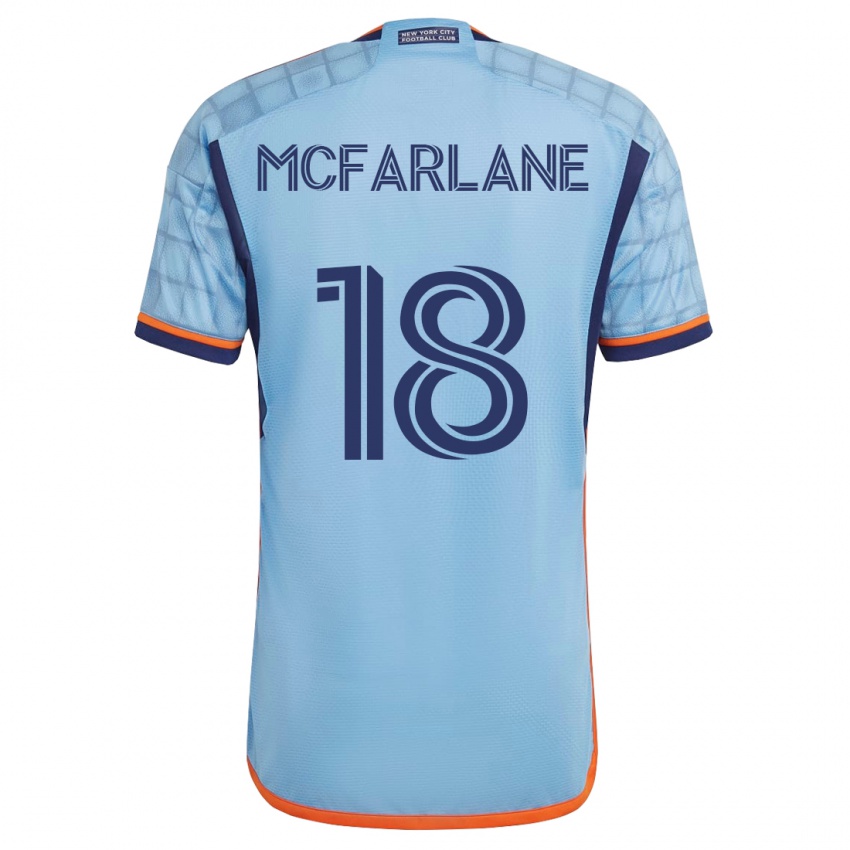 Dzieci Christian Mcfarlane #18 Niebieski Domowa Koszulka 2023/24 Koszulki Klubowe