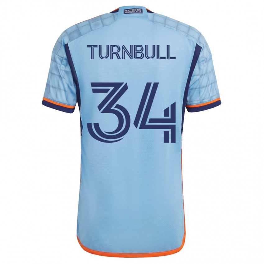 Dzieci Stephen Turnbull #34 Niebieski Domowa Koszulka 2023/24 Koszulki Klubowe