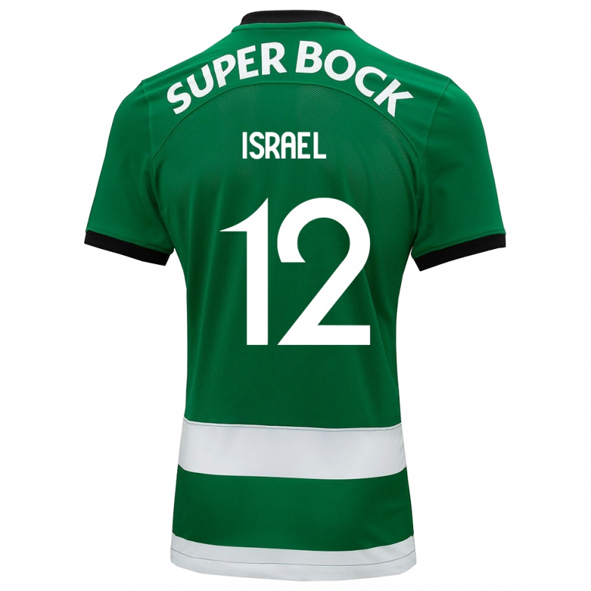 Dzieci Franco Israel #12 Zielony Domowa Koszulka 2023/24 Koszulki Klubowe