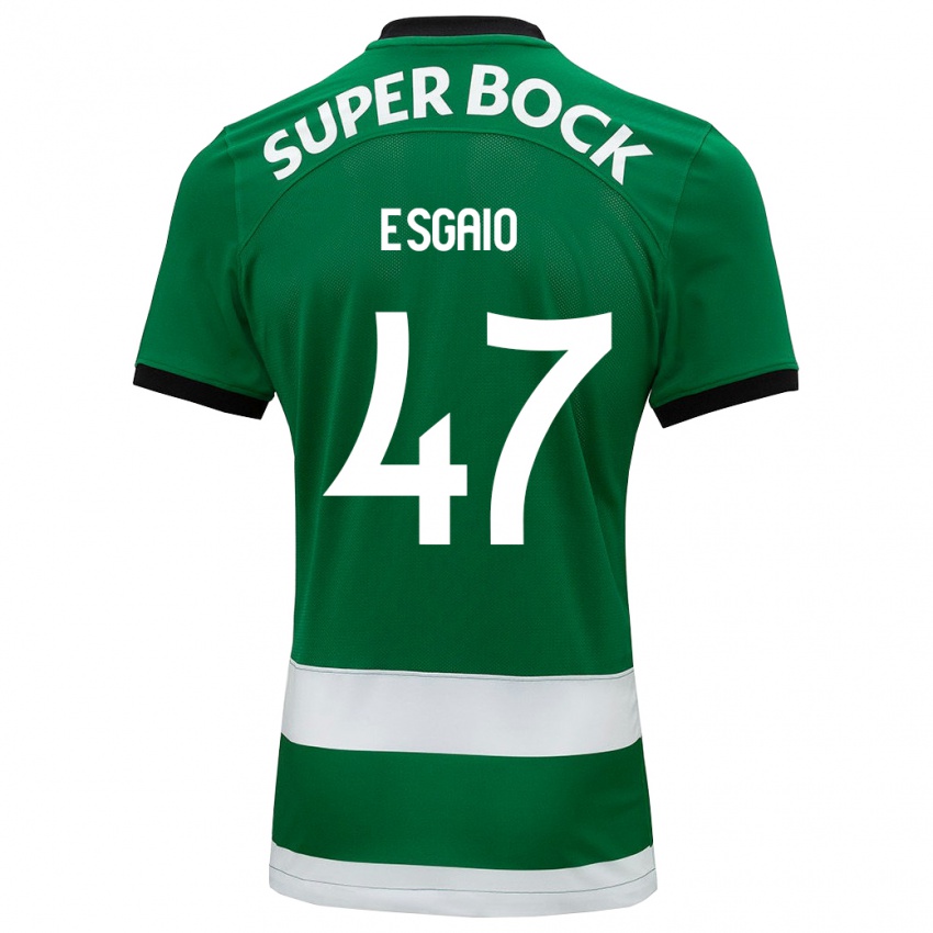 Dzieci Ricardo Esgaio #47 Zielony Domowa Koszulka 2023/24 Koszulki Klubowe