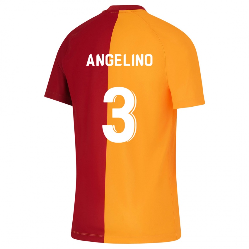 Dzieci Angelino #3 Pomarańczowy Domowa Koszulka 2023/24 Koszulki Klubowe
