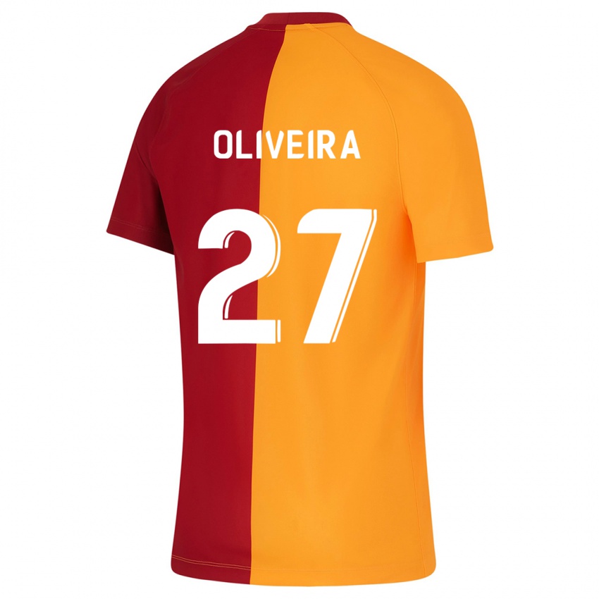 Dzieci Sergio Oliveira #27 Pomarańczowy Domowa Koszulka 2023/24 Koszulki Klubowe