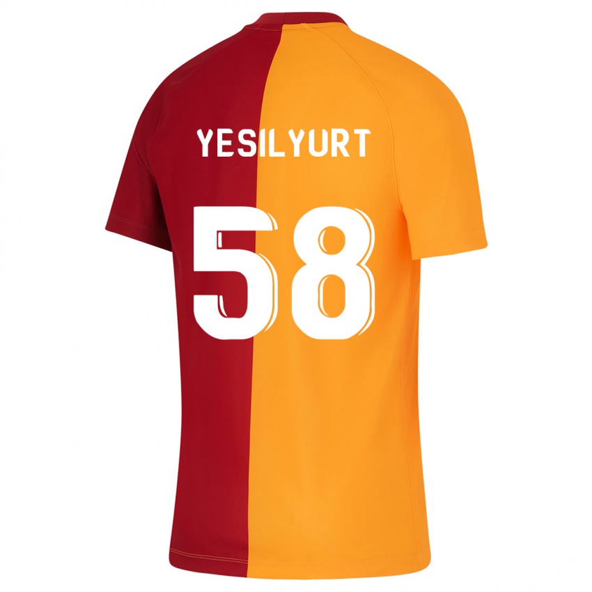 Dzieci Ali Yeşilyurt #58 Pomarańczowy Domowa Koszulka 2023/24 Koszulki Klubowe