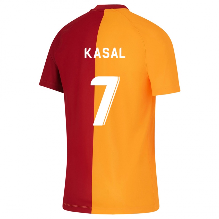 Dzieci Yasin Kasal #7 Pomarańczowy Domowa Koszulka 2023/24 Koszulki Klubowe