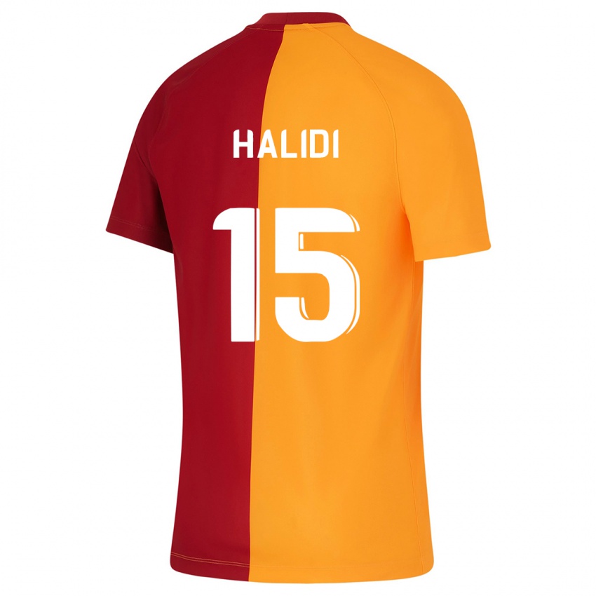 Dzieci Isa Halidi #15 Pomarańczowy Domowa Koszulka 2023/24 Koszulki Klubowe