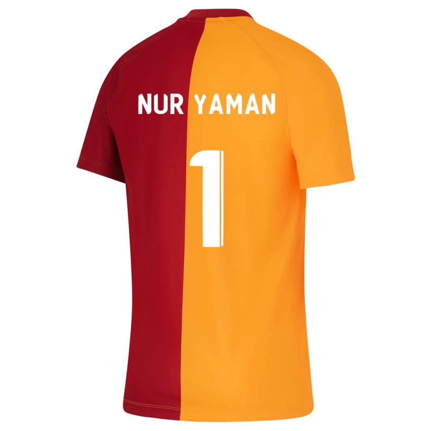 Dzieci Gamze Nur Yaman #1 Pomarańczowy Domowa Koszulka 2023/24 Koszulki Klubowe
