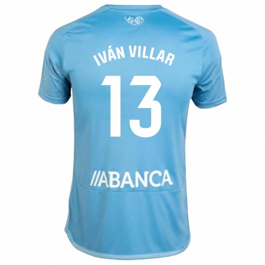 Dzieci Iván Villar #13 Niebieski Domowa Koszulka 2023/24 Koszulki Klubowe