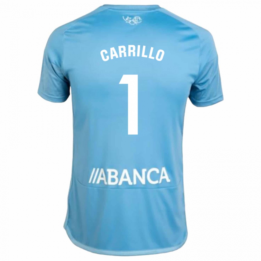 Dzieci Coke Carrillo #1 Niebieski Domowa Koszulka 2023/24 Koszulki Klubowe