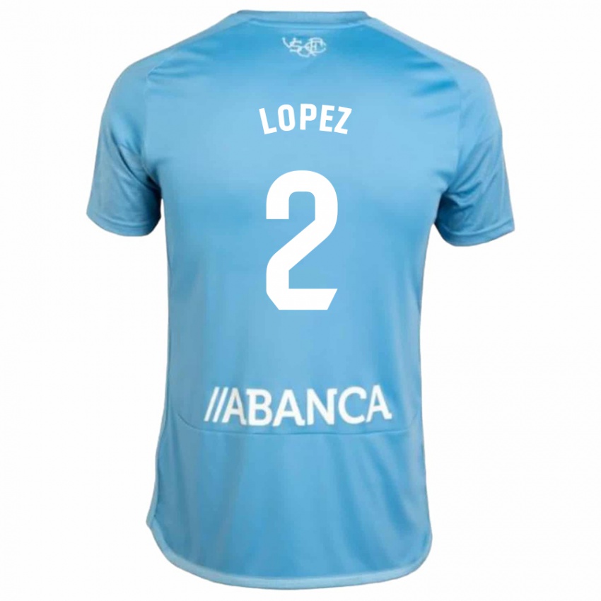 Dzieci Iván López #2 Niebieski Domowa Koszulka 2023/24 Koszulki Klubowe