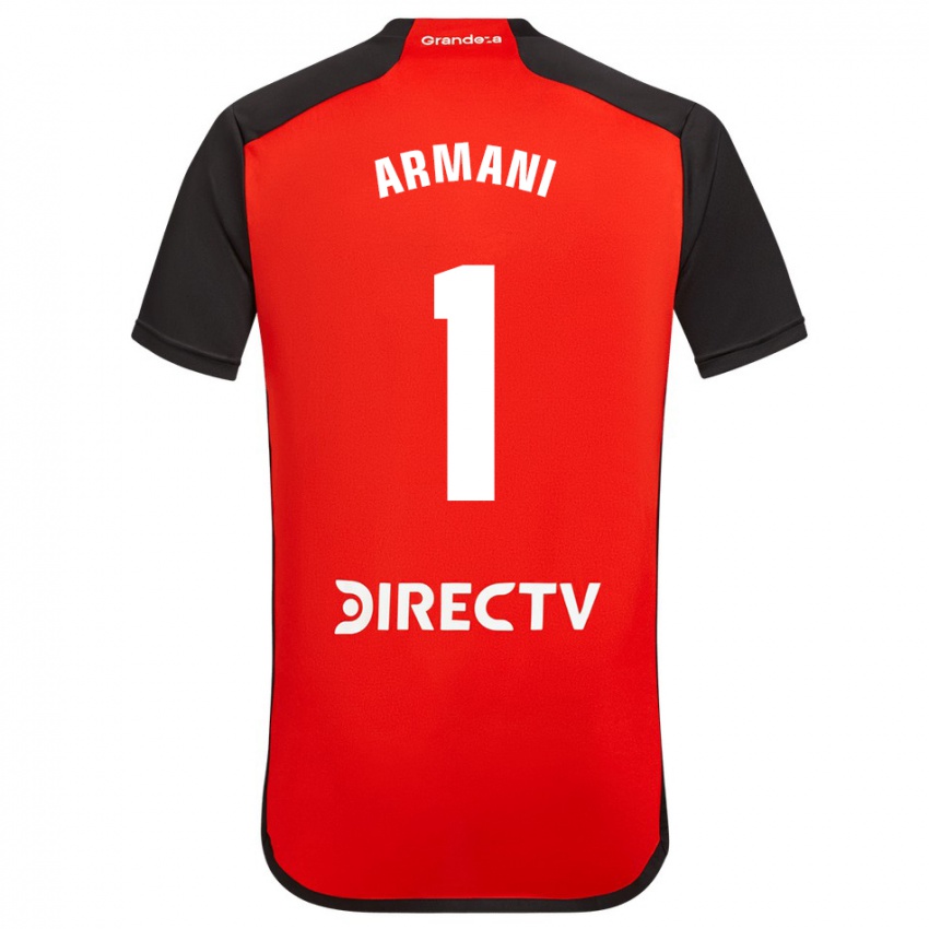 Dzieci Franco Armani #1 Czerwony Wyjazdowa Koszulka 2023/24 Koszulki Klubowe