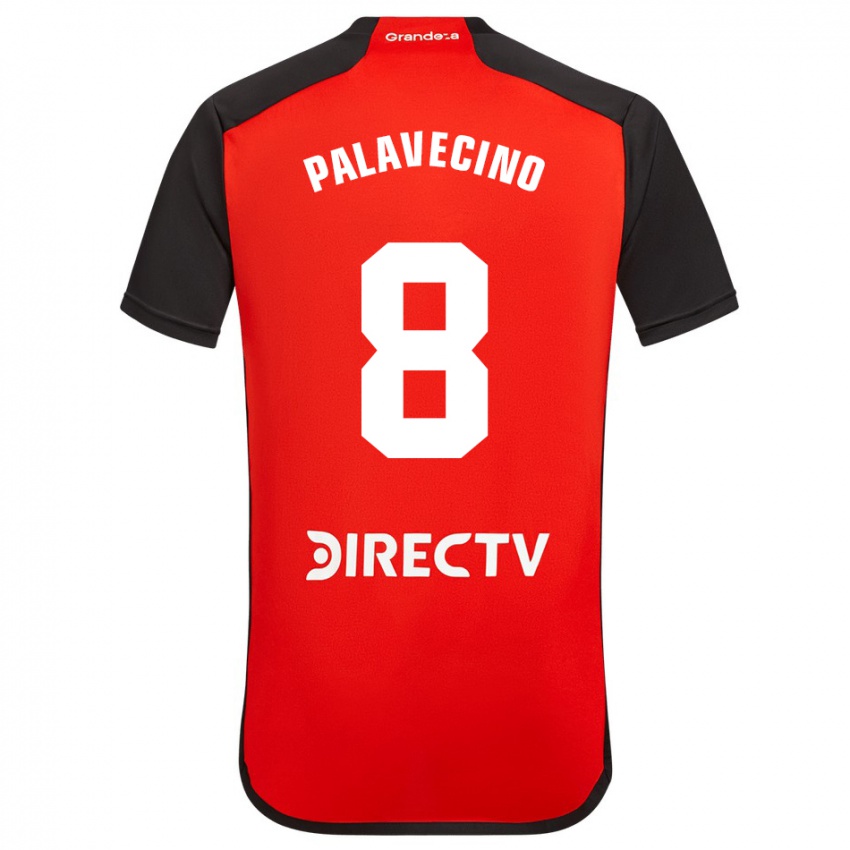 Dzieci Agustin Palavecino #8 Czerwony Wyjazdowa Koszulka 2023/24 Koszulki Klubowe
