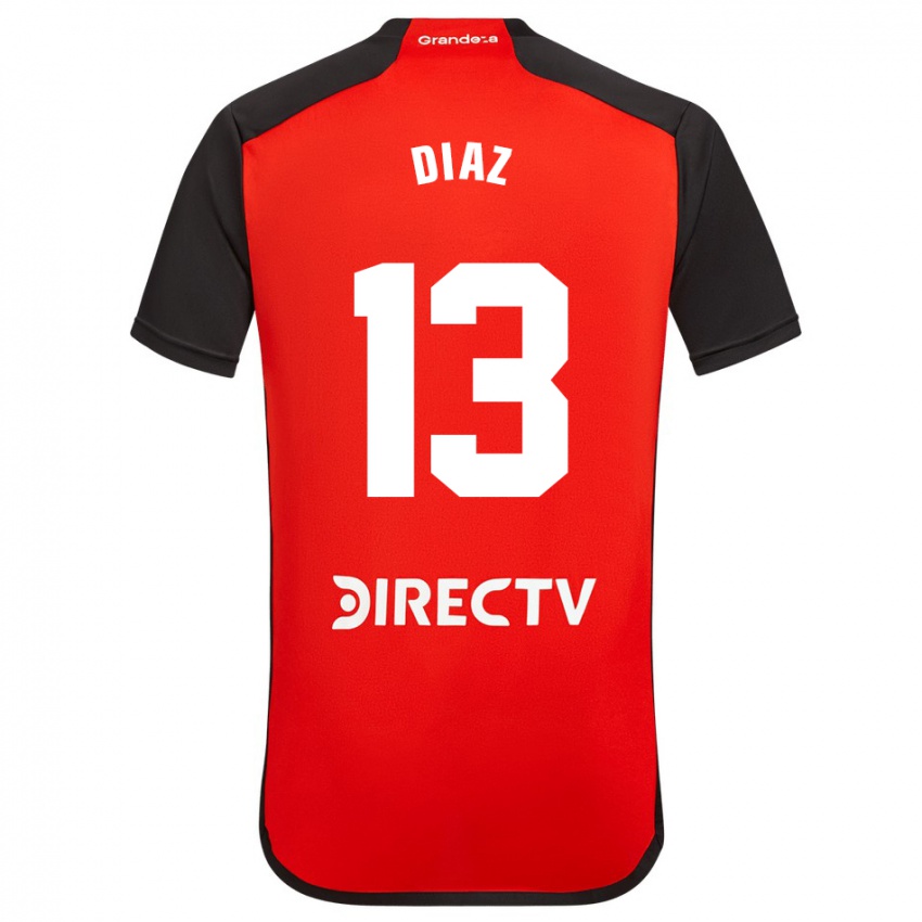 Dzieci Enzo Díaz #13 Czerwony Wyjazdowa Koszulka 2023/24 Koszulki Klubowe