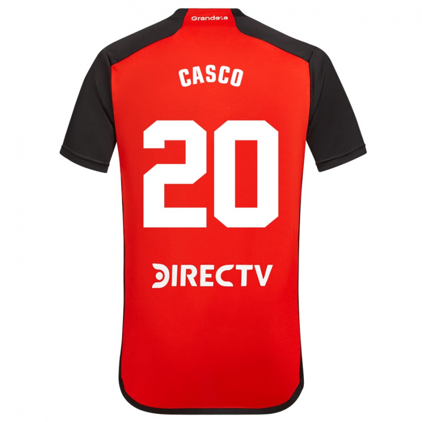 Dzieci Milton Casco #20 Czerwony Wyjazdowa Koszulka 2023/24 Koszulki Klubowe