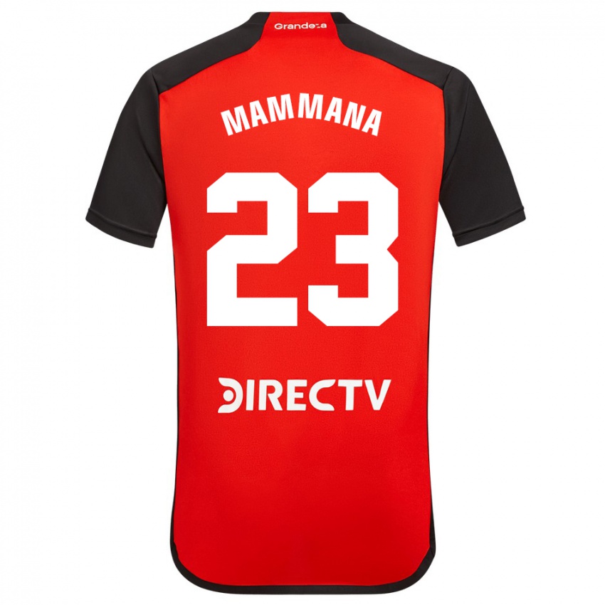 Dzieci Emanuel Mammana #23 Czerwony Wyjazdowa Koszulka 2023/24 Koszulki Klubowe