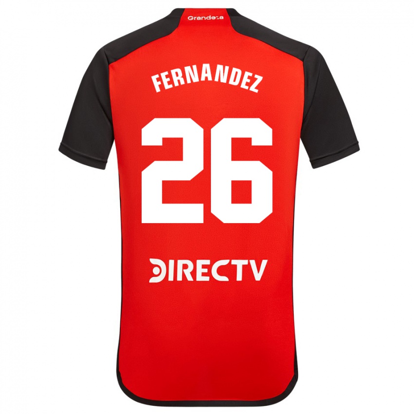 Dzieci Nacho Fernández #26 Czerwony Wyjazdowa Koszulka 2023/24 Koszulki Klubowe