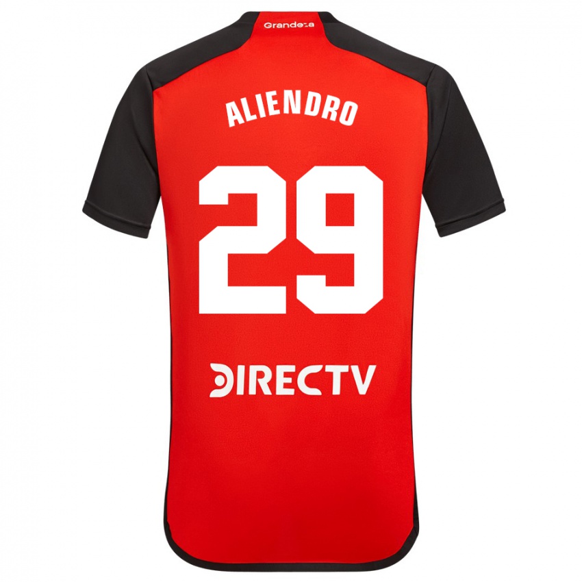 Dzieci Rodrigo Aliendro #29 Czerwony Wyjazdowa Koszulka 2023/24 Koszulki Klubowe