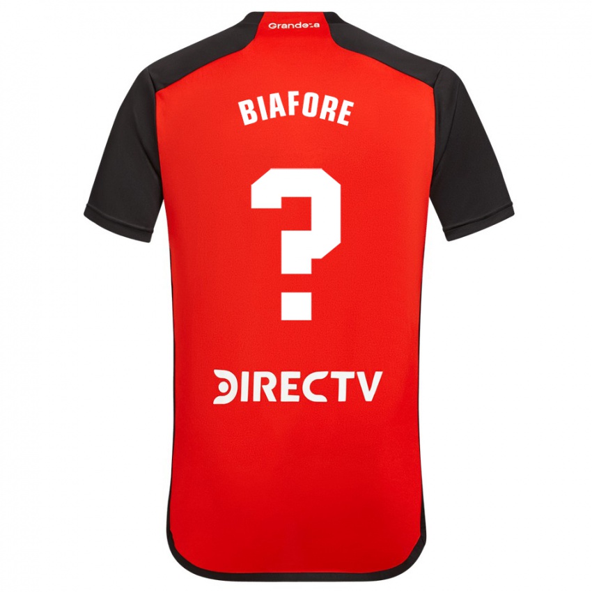 Dzieci Leandro Peña Biafore #0 Czerwony Wyjazdowa Koszulka 2023/24 Koszulki Klubowe