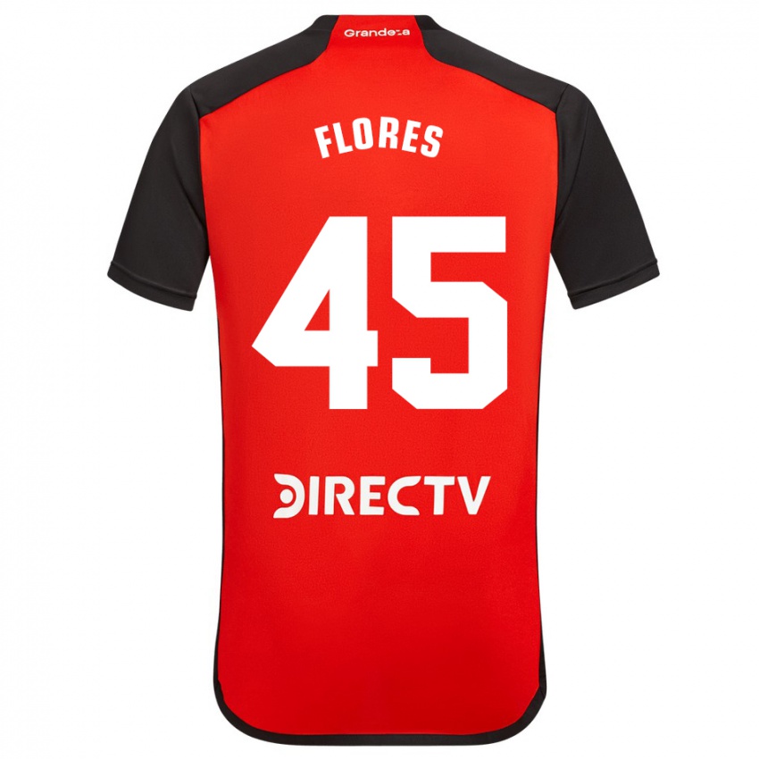 Dzieci Joaquín Flores #45 Czerwony Wyjazdowa Koszulka 2023/24 Koszulki Klubowe