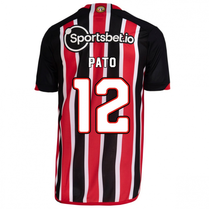 Dzieci Alexandre Pato #12 Niebieski Czerwony Wyjazdowa Koszulka 2023/24 Koszulki Klubowe