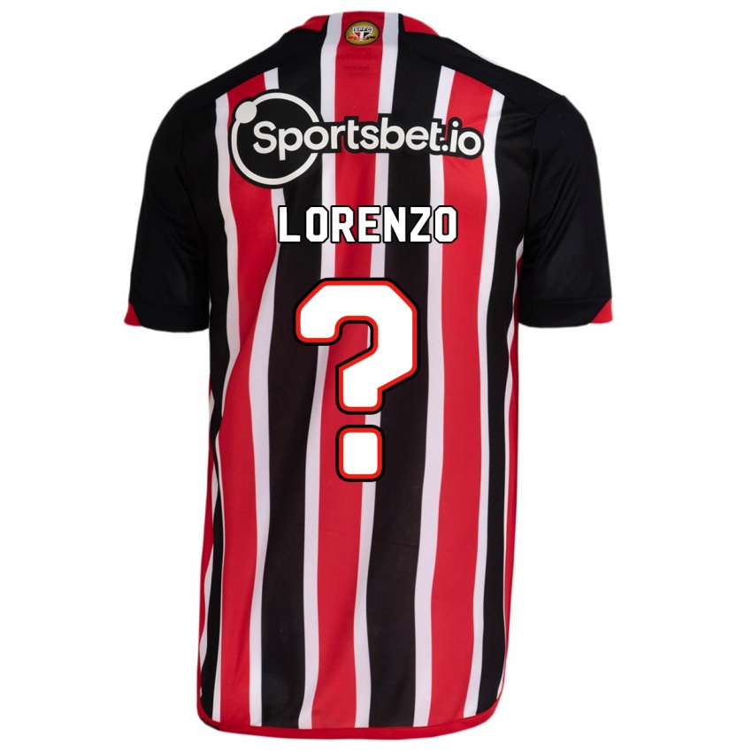 Dzieci Lorenzo #0 Niebieski Czerwony Wyjazdowa Koszulka 2023/24 Koszulki Klubowe