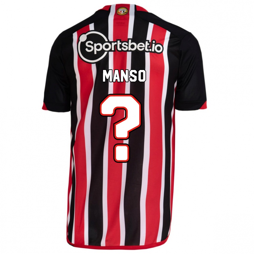 Dzieci Mateus Manso #0 Niebieski Czerwony Wyjazdowa Koszulka 2023/24 Koszulki Klubowe