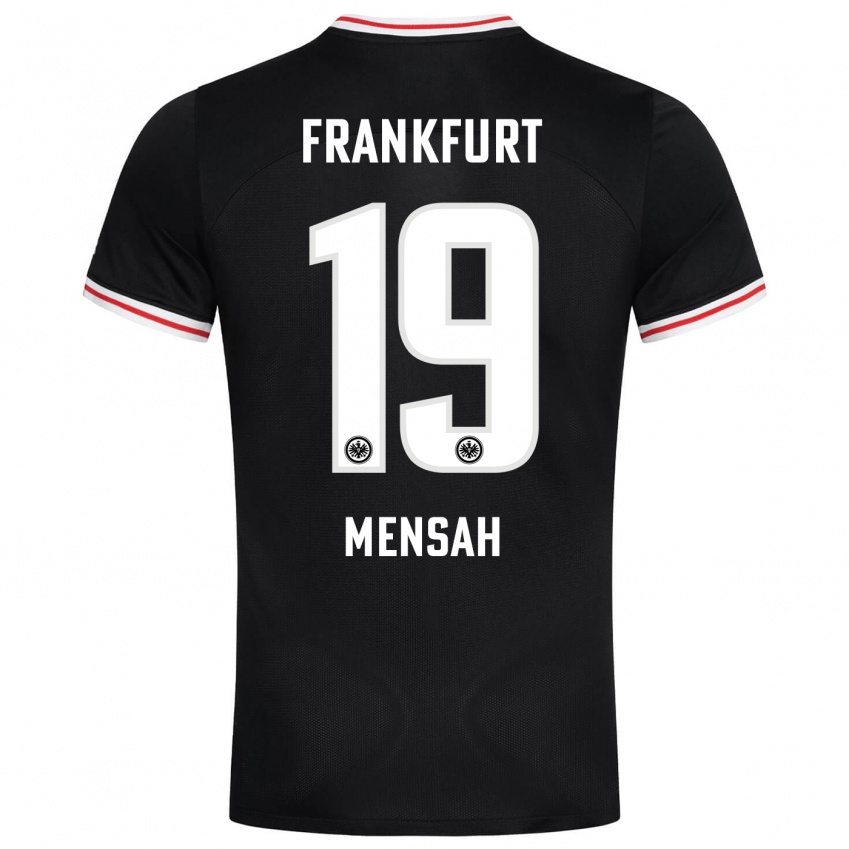 Dzieci Keziah Oteng-Mensah #19 Czarny Wyjazdowa Koszulka 2023/24 Koszulki Klubowe