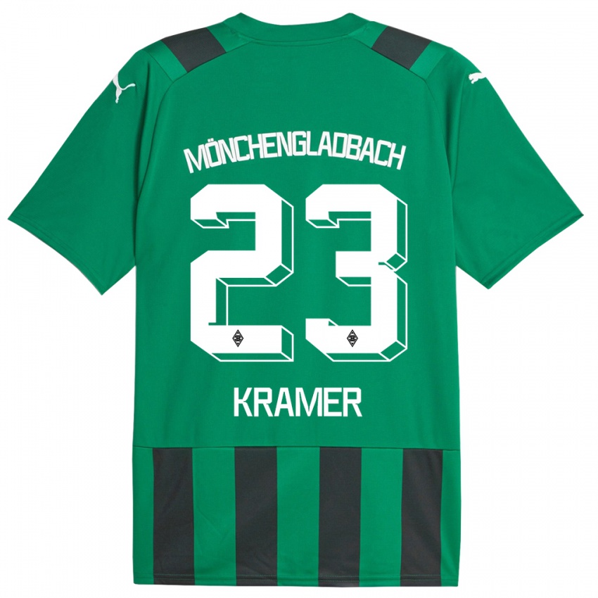 Dzieci Christoph Kramer #23 Czarny Zielony Wyjazdowa Koszulka 2023/24 Koszulki Klubowe