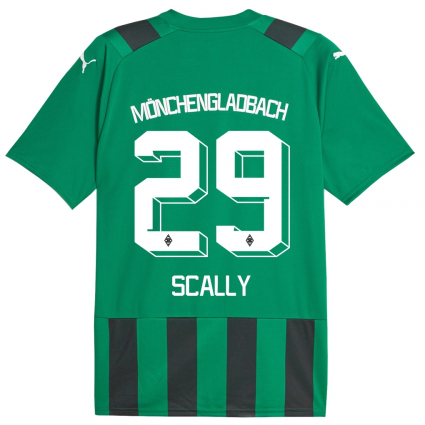 Dzieci Joe Scally #29 Czarny Zielony Wyjazdowa Koszulka 2023/24 Koszulki Klubowe