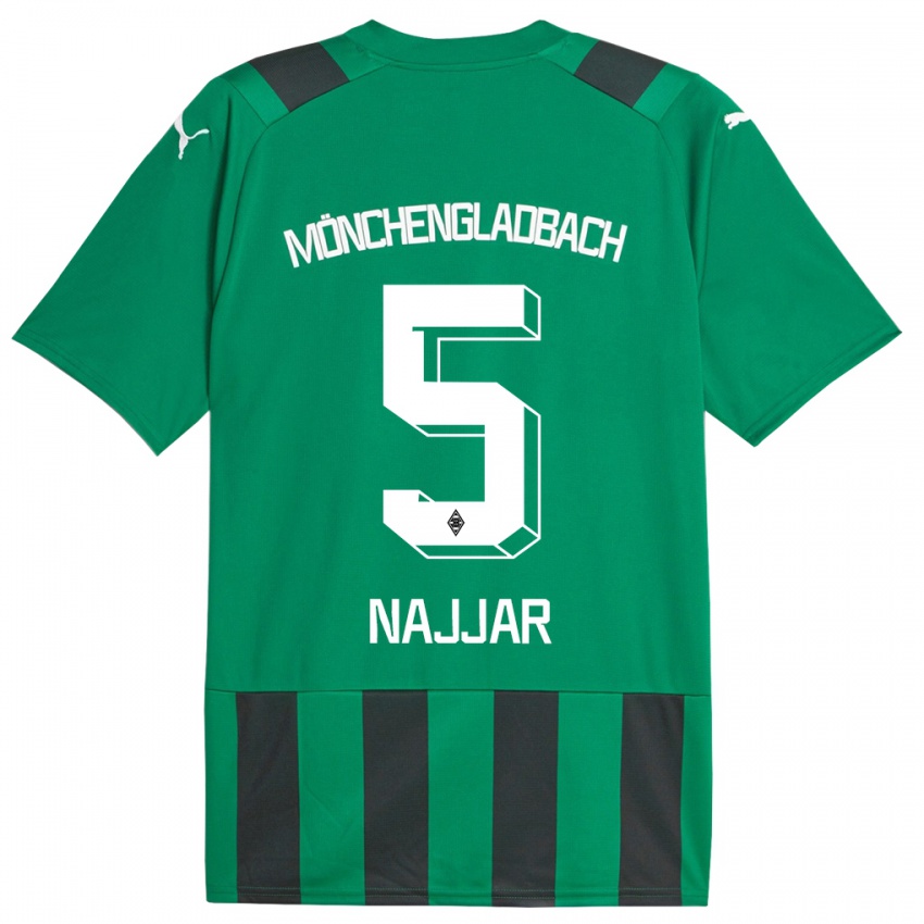Dzieci Jamil Najjar #5 Czarny Zielony Wyjazdowa Koszulka 2023/24 Koszulki Klubowe