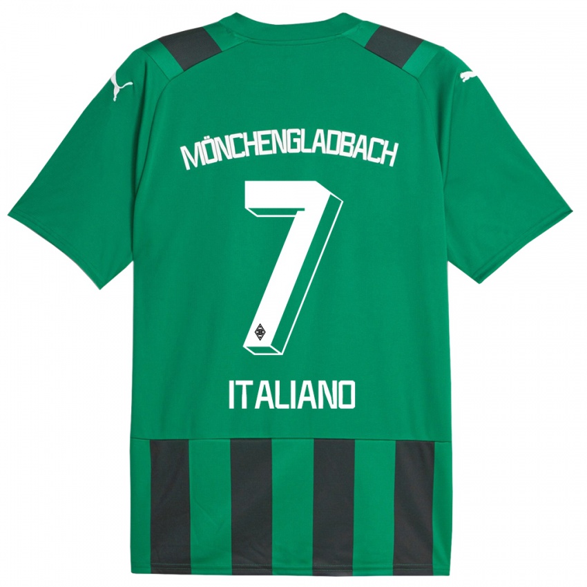 Dzieci Jacob Italiano #7 Czarny Zielony Wyjazdowa Koszulka 2023/24 Koszulki Klubowe