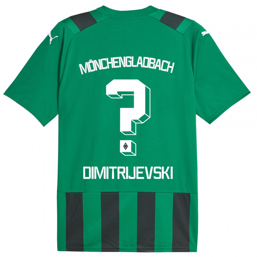Dzieci Maximilian Dimitrijevski #0 Czarny Zielony Wyjazdowa Koszulka 2023/24 Koszulki Klubowe