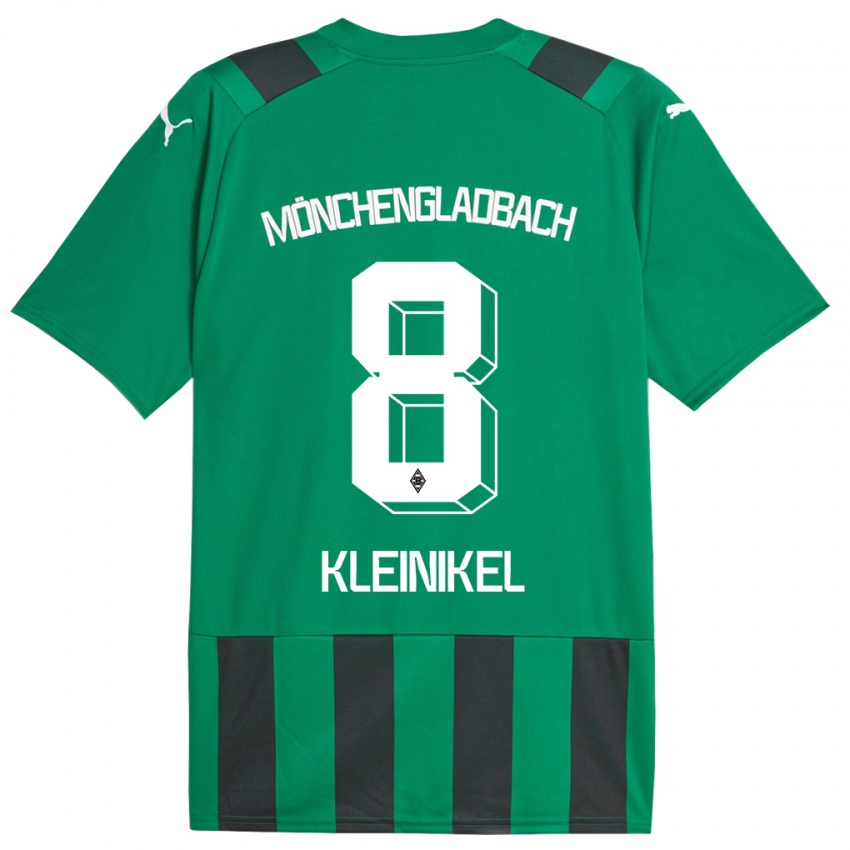 Dzieci Nadja Kleinikel #8 Czarny Zielony Wyjazdowa Koszulka 2023/24 Koszulki Klubowe