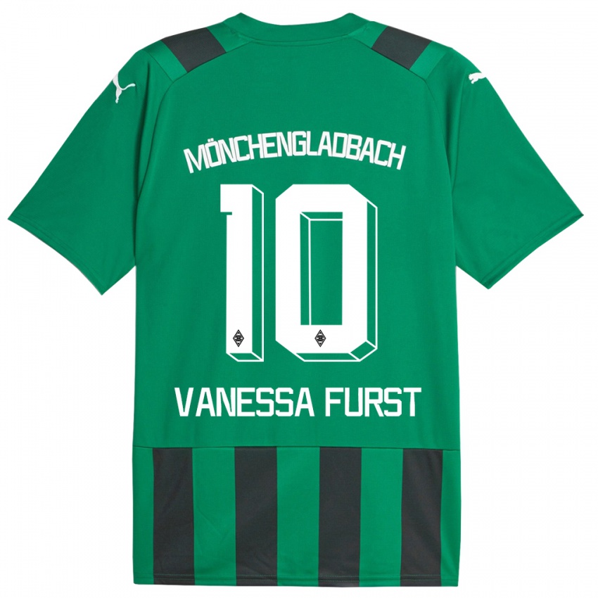 Dzieci Vanessa Fürst #10 Czarny Zielony Wyjazdowa Koszulka 2023/24 Koszulki Klubowe