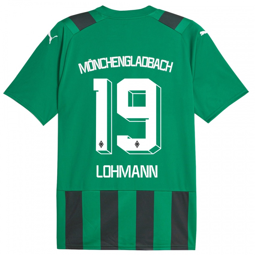 Dzieci Mona Lohmann #19 Czarny Zielony Wyjazdowa Koszulka 2023/24 Koszulki Klubowe