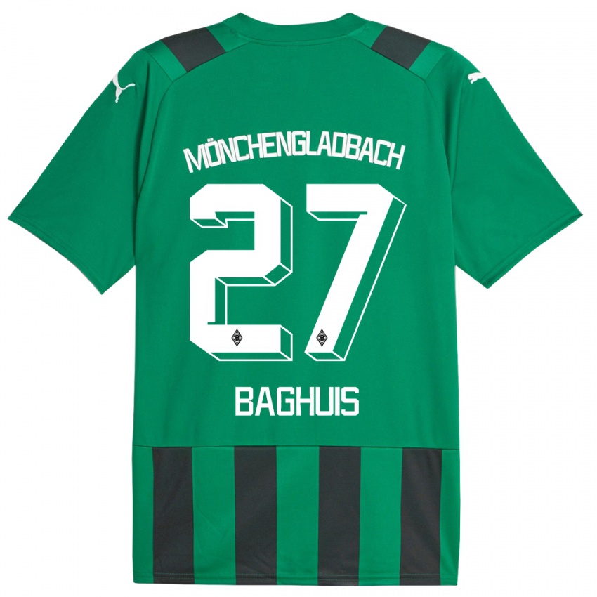 Dzieci Chantal Baghuis #27 Czarny Zielony Wyjazdowa Koszulka 2023/24 Koszulki Klubowe