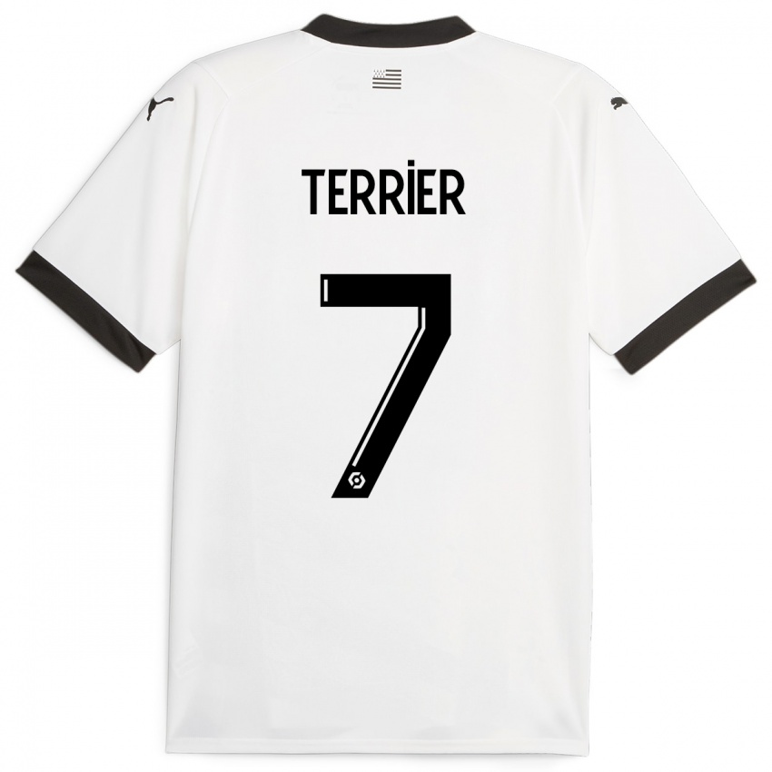 Dzieci Martin Terrier #7 Biały Wyjazdowa Koszulka 2023/24 Koszulki Klubowe
