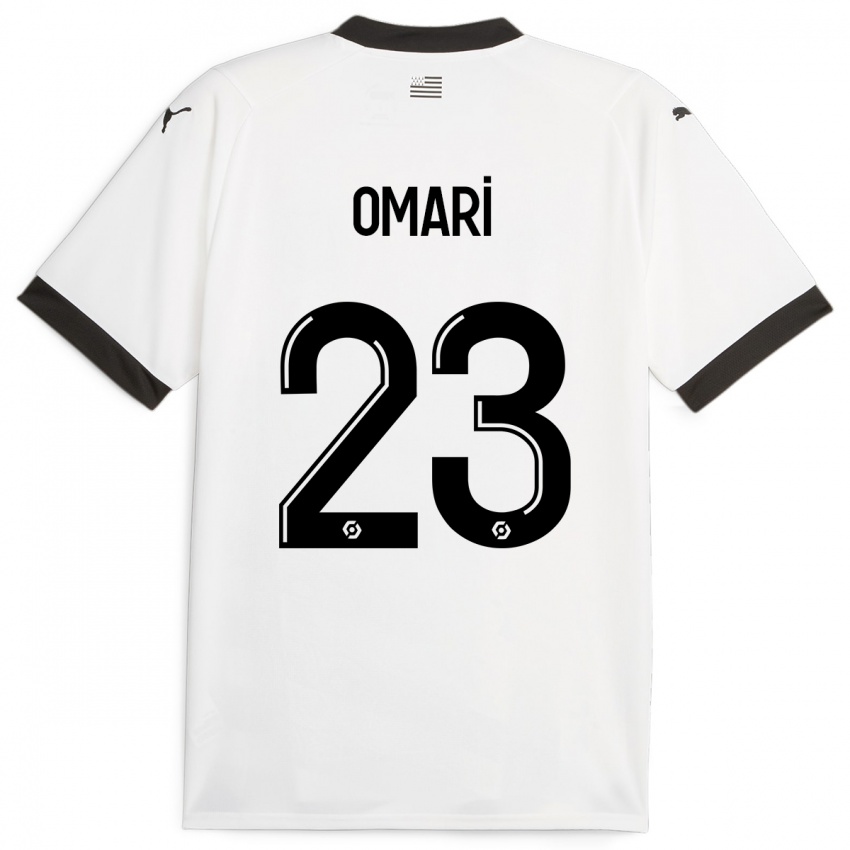 Dzieci Warmed Omari #23 Biały Wyjazdowa Koszulka 2023/24 Koszulki Klubowe