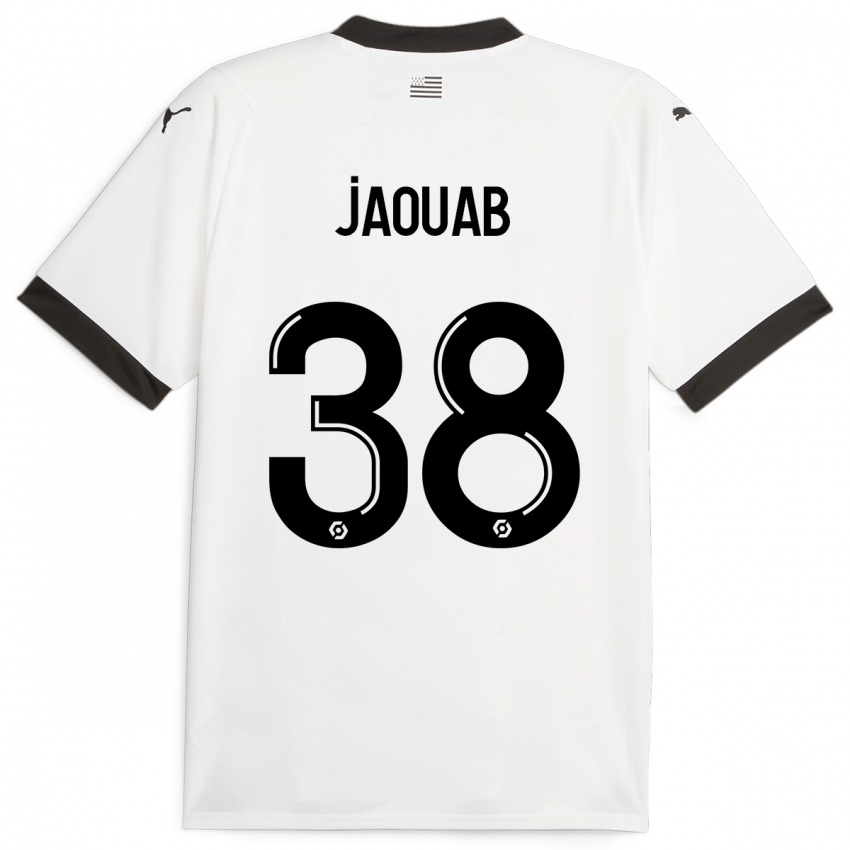 Dzieci Mohamed Jaouab #38 Biały Wyjazdowa Koszulka 2023/24 Koszulki Klubowe