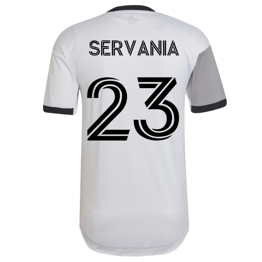 Dzieci Brandon Servania #23 Biały Wyjazdowa Koszulka 2023/24 Koszulki Klubowe