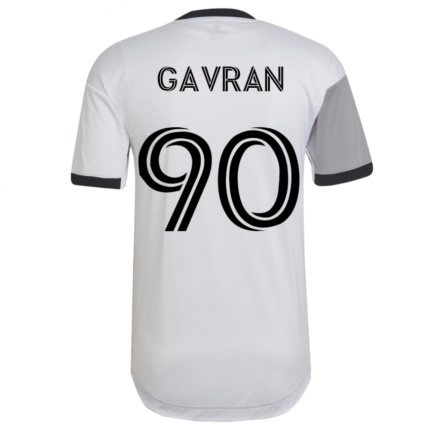 Dzieci Luka Gavran #90 Biały Wyjazdowa Koszulka 2023/24 Koszulki Klubowe