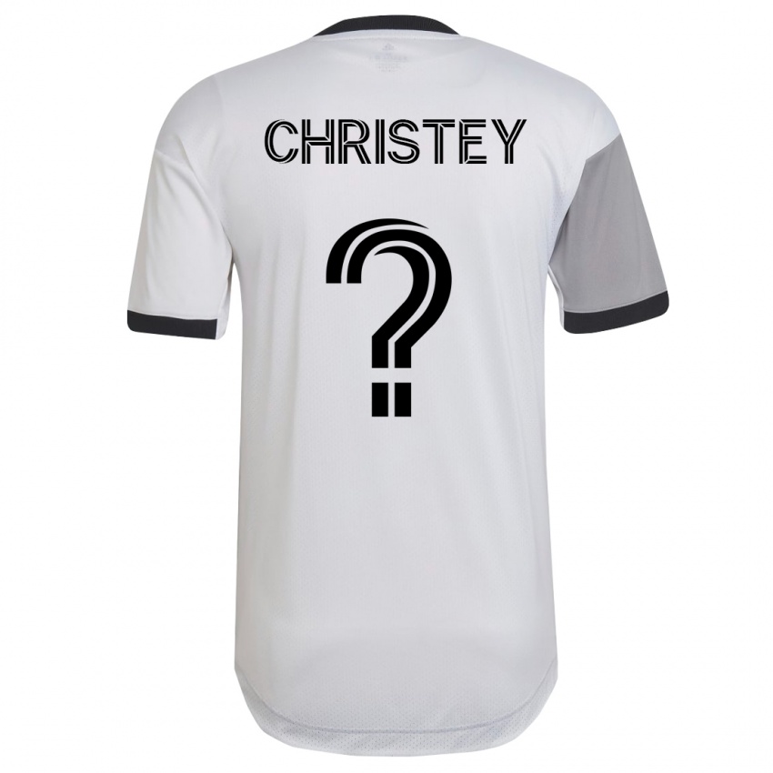Dzieci Quentin Christey #0 Biały Wyjazdowa Koszulka 2023/24 Koszulki Klubowe