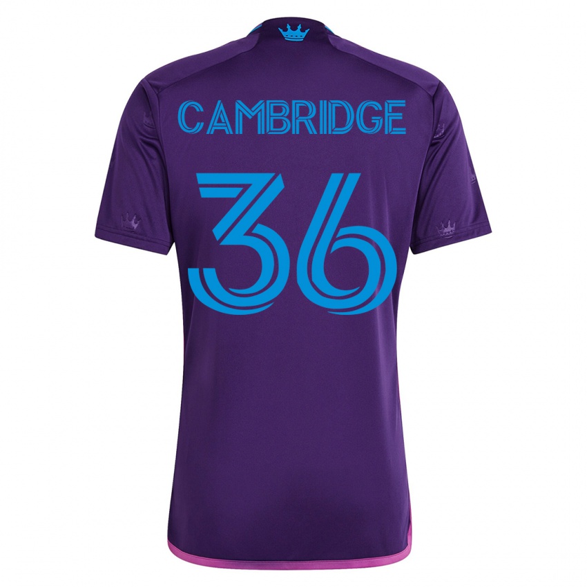 Dzieci Brandon Cambridge #36 Fioletowy Wyjazdowa Koszulka 2023/24 Koszulki Klubowe
