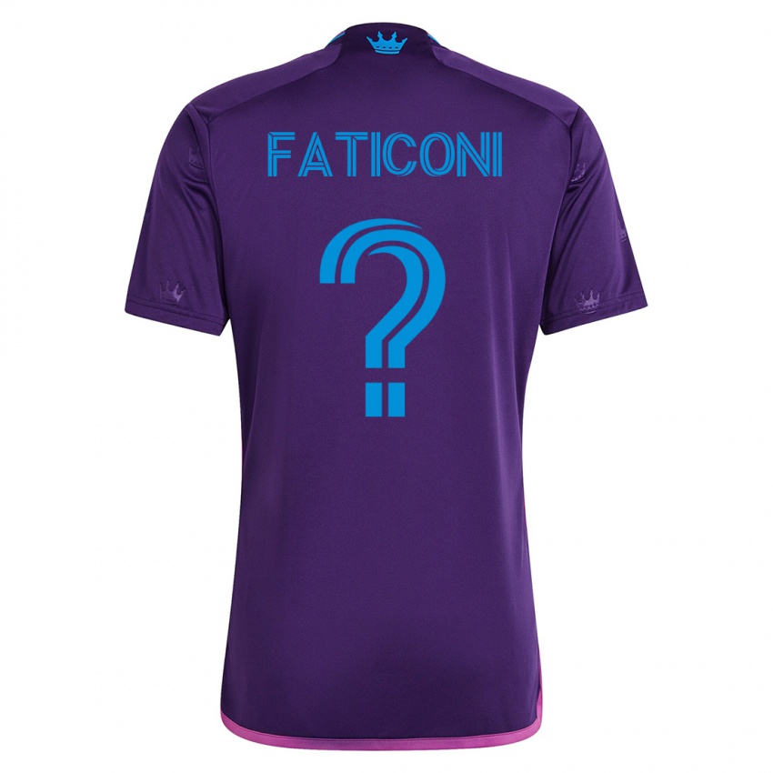 Dzieci Trey Faticoni #0 Fioletowy Wyjazdowa Koszulka 2023/24 Koszulki Klubowe