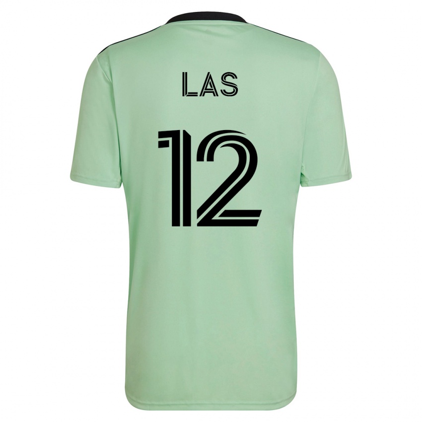 Dzieci Damian Las #12 Jasnozielony Wyjazdowa Koszulka 2023/24 Koszulki Klubowe