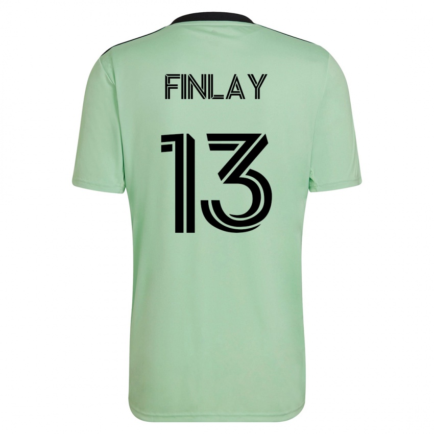 Dzieci Ethan Finlay #13 Jasnozielony Wyjazdowa Koszulka 2023/24 Koszulki Klubowe