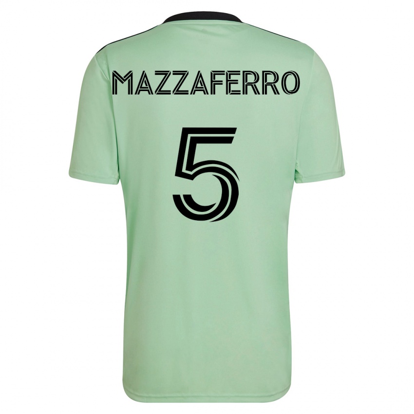 Dzieci Salvatore Mazzaferro #5 Jasnozielony Wyjazdowa Koszulka 2023/24 Koszulki Klubowe