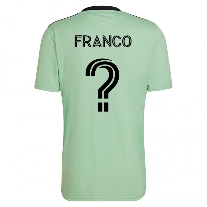 Dzieci Jordan Franco #0 Jasnozielony Wyjazdowa Koszulka 2023/24 Koszulki Klubowe