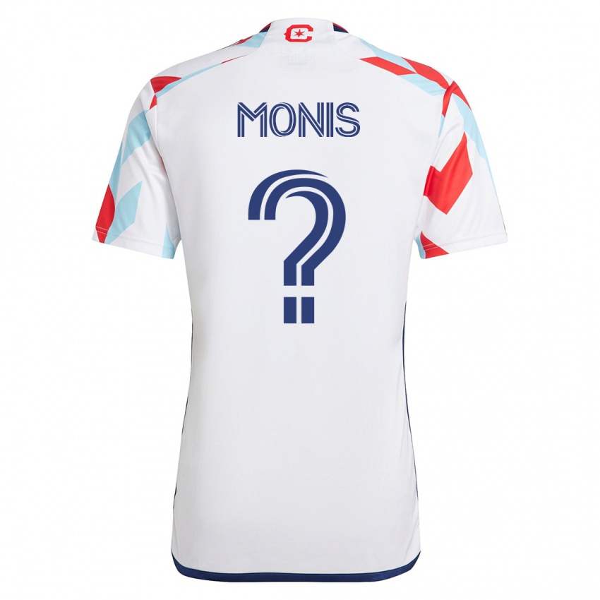 Dzieci Alex Monis #0 Biało Niebieski Wyjazdowa Koszulka 2023/24 Koszulki Klubowe