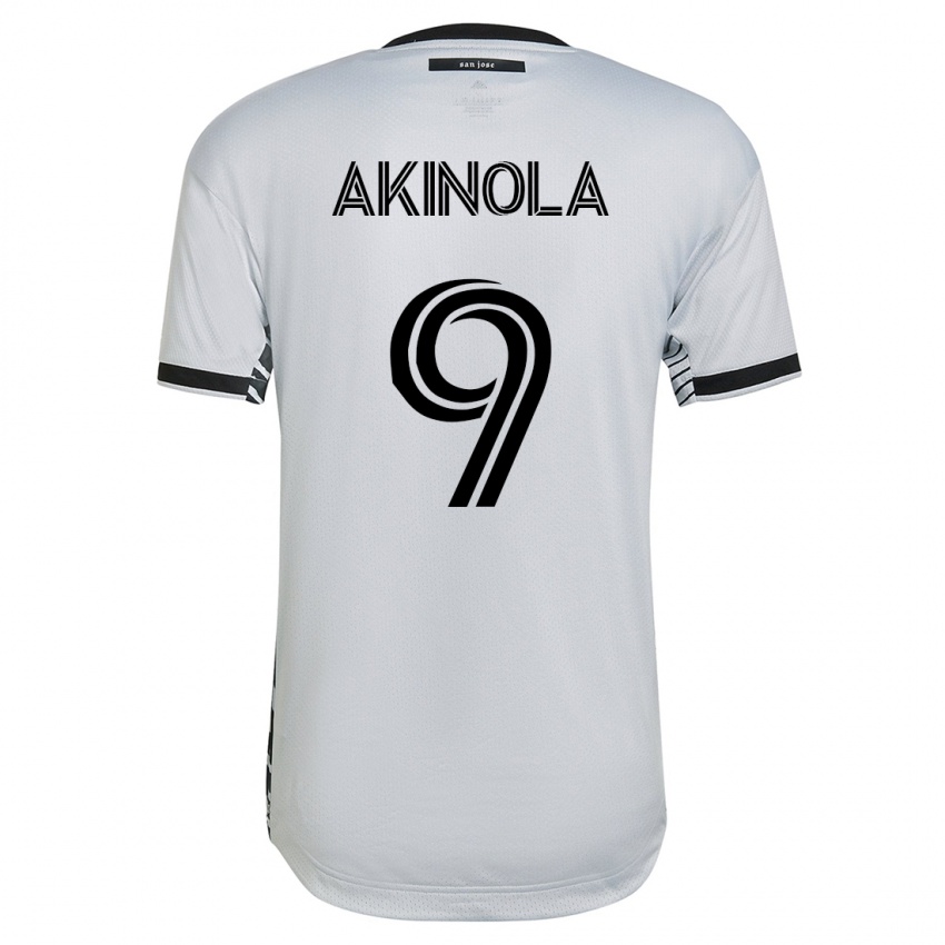 Dzieci Ayo Akinola #9 Biały Wyjazdowa Koszulka 2023/24 Koszulki Klubowe