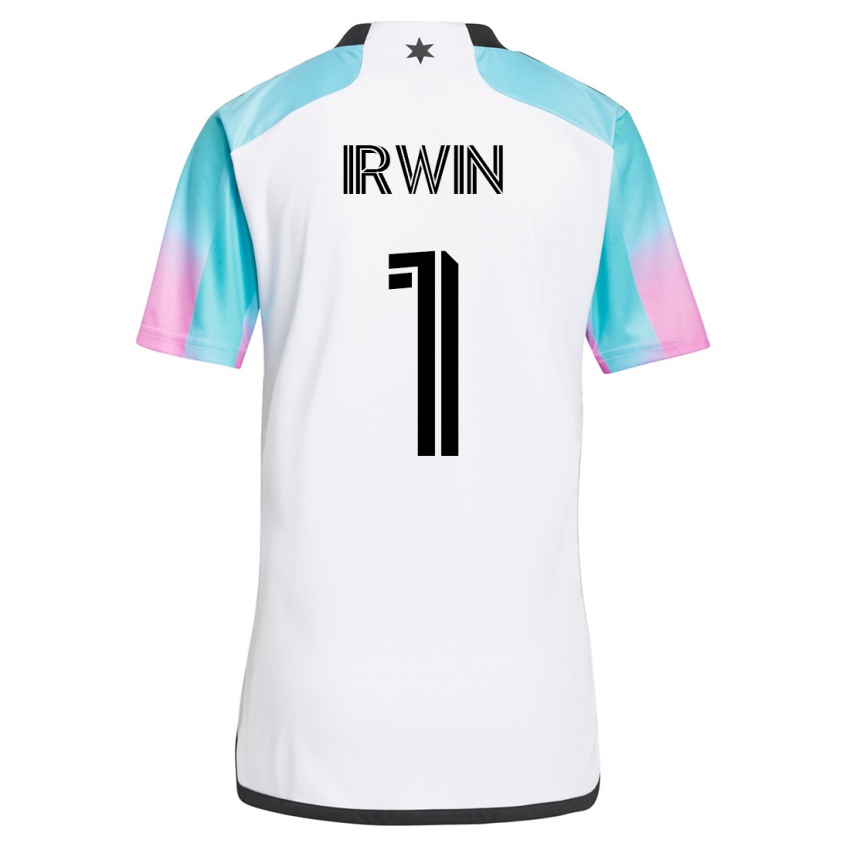 Dzieci Clint Irwin #1 Biały Wyjazdowa Koszulka 2023/24 Koszulki Klubowe